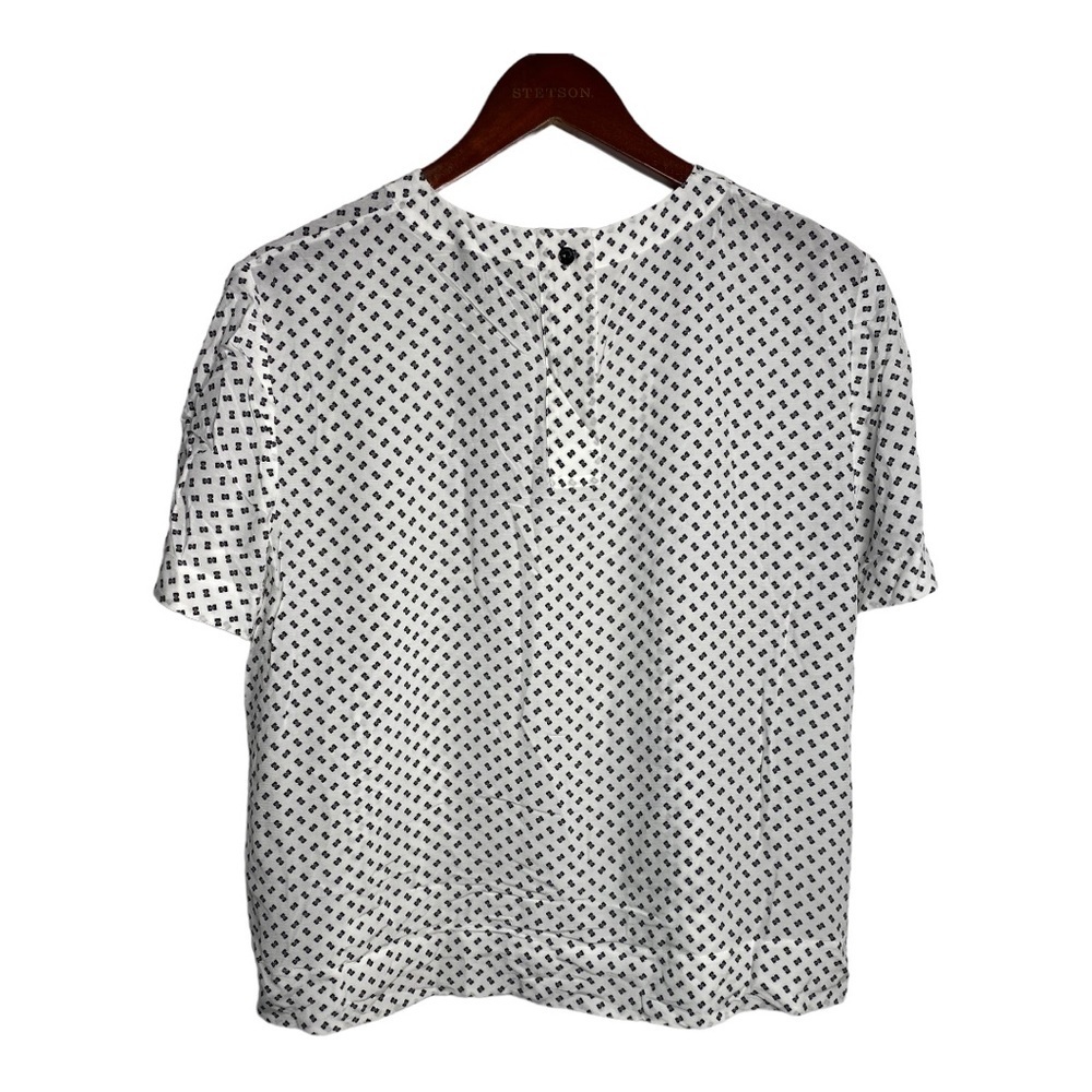 Rag & Bone White and Black Crewneck T Shirt Blouse Size Large - Picture 2 of 13